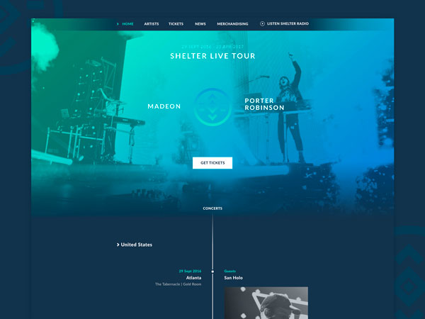 Sacoor website mockup showing main page