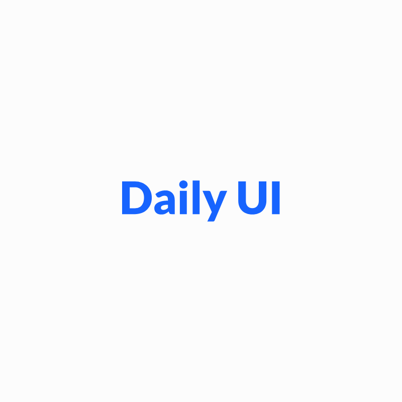 Daily UI logo over light grey background.